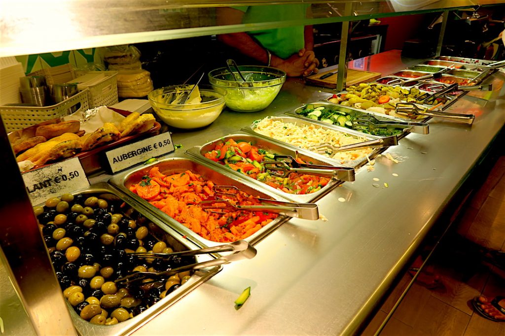 the free salad bar.. all you can eat!