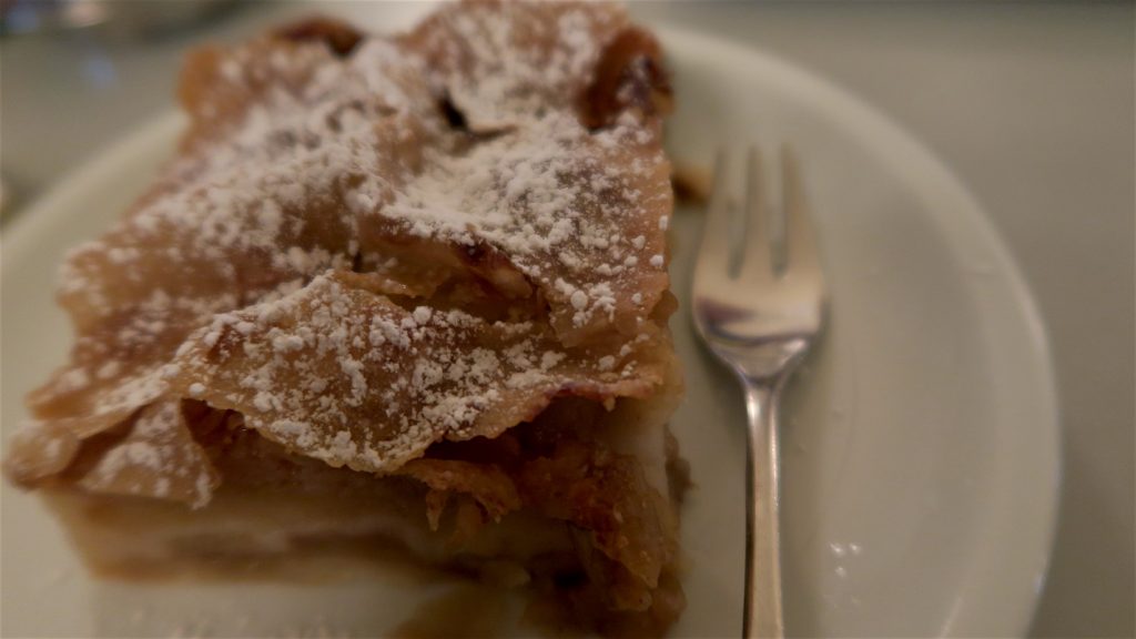 Apple Strudel, one of the signature desserts from Vienna 