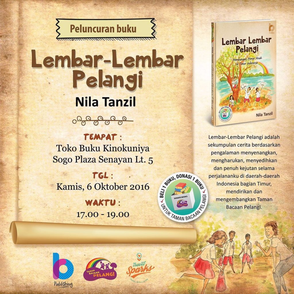 Undangan Peluncuran Buku Lembar-Lembar Pelangi 